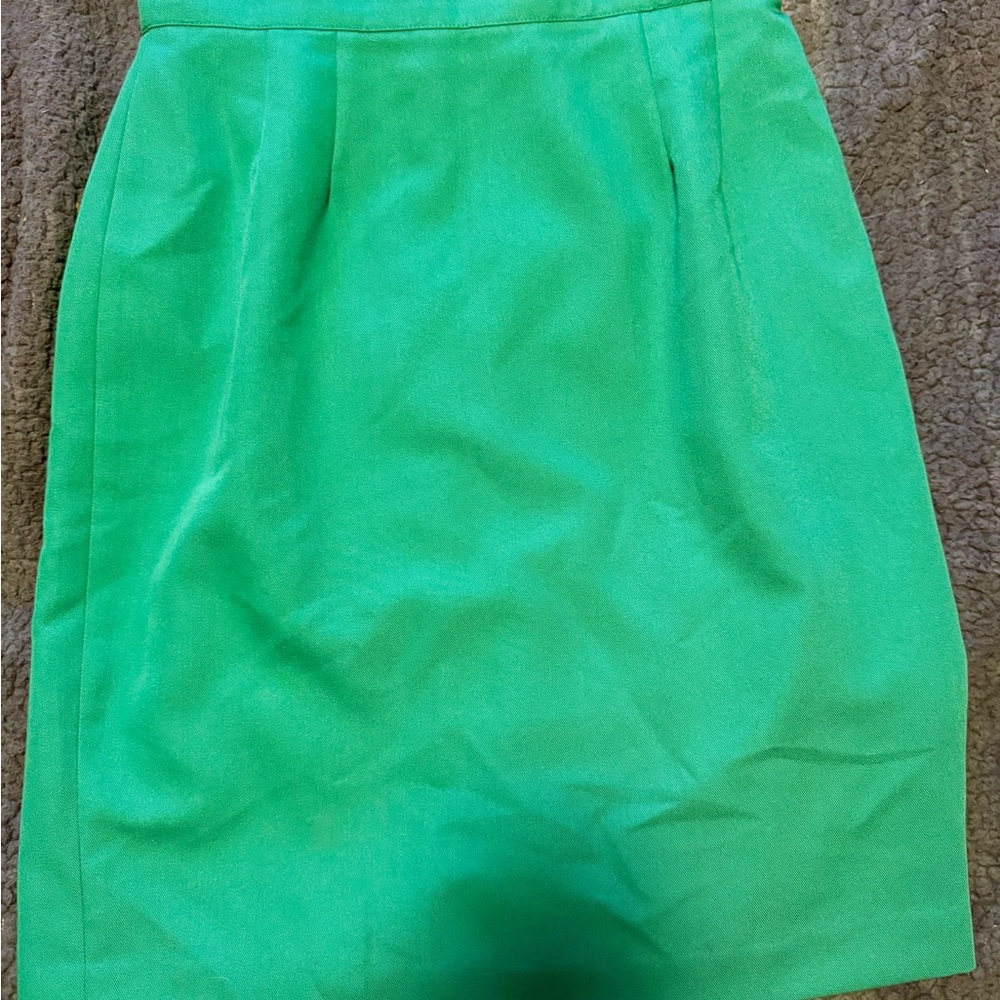 Apiece Apart Vibrant Green Pencil Skirt